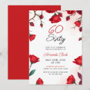 Search for red rose 60th birthday invitations Sixty