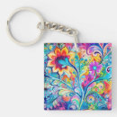 Search for 70s retro key rings Colorful