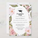Search for watercolor flowers graduation invitations Gold