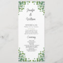 Search for boho eucalyptus greenery card wedding wedding programs Bohemian