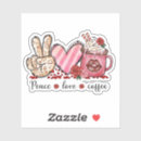 Search for valentine coffee stickers Pink