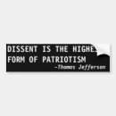 Search for dissent bumper stickers Patriotism