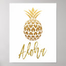 Search for aloha pineapple posters Gold