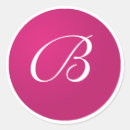 Search for pink monogram b stickers Bride