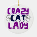 Search for crazy cat lady christmas tree decorations Humour