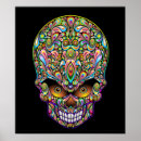 Search for colourful skull posters Psychedelic