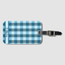 Search for plaid luggage tags Blue