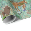 Search for horseshoe wrapping paper Cowgirl