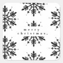 Search for black snowflake stickers Xmas
