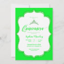 Search for green quinceanera invitations Glitter