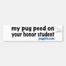 Search for pug bumper stickers Humour