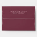 Search for burgundy envelopes Return address