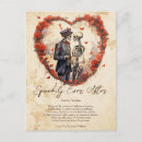 Search for skeleton couple postcards Marriage