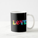 Search for autism puzzle mugs Heart