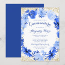 Search for royal blue gold quinceanera invitations Modern