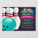 Search for neon bowling birthday invitations Ball