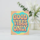 Search for good vibes postcards Motivational