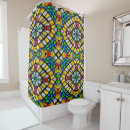 Search for stained glass shower curtains Stars