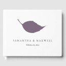 Search for purple wedding guest books Simple
