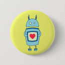 Search for cute robots badges Cartoon