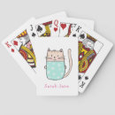 Search for cool cat playing cards Girly