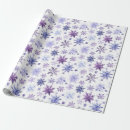 Search for purple snowflake wrapping paper Light blue