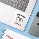 Search for cute siberian husky stickers Pet
