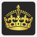Search for keep calm crown stickers Gold