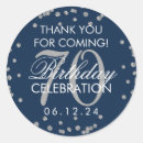 Search for navy and silver thank you stickers Glitter