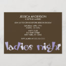 Search for ladies night party invitations Cute