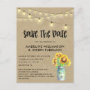 Search for mason jar save the date postcards Rustic