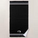 Search for logo beach towels Black