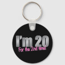 Search for 20 birthday key rings Silver