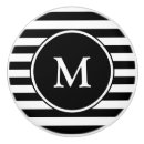 Search for black white striped knobs and pulls Initial