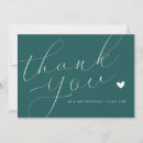 Search for teal thank you cards Elegant