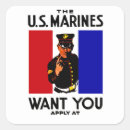 Search for vintage marine stickers Military