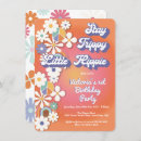 Search for peace love birthday invitations 70's