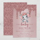 Search for pink rose gold blush sparkly drips invitations Glitter