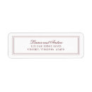 Search for wine return address labels Elegant