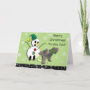 Search for peeing dog cards Snowman