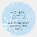 Search for winter address stickers White