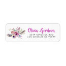 Search for boho feather return address labels Modern