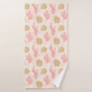Search for cactus bath towels Pink
