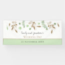 Search for green wedding banners Elegant