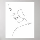 Search for abstract woman face art Minimalist line