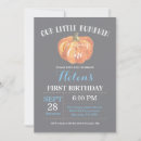 Search for pumpkin birthday invitations Our little pumpkin