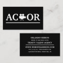 Search for film actor business cards Actress