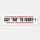 Search for ivory bumper stickers Africa