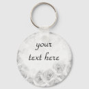 Search for white rose wedding key rings Elegant