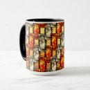Search for metallic red mugs Orange